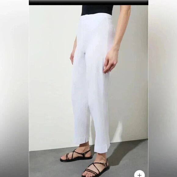 NWT Ming Wang Knit Ankle Pant White size XL - Picture 3 of 13